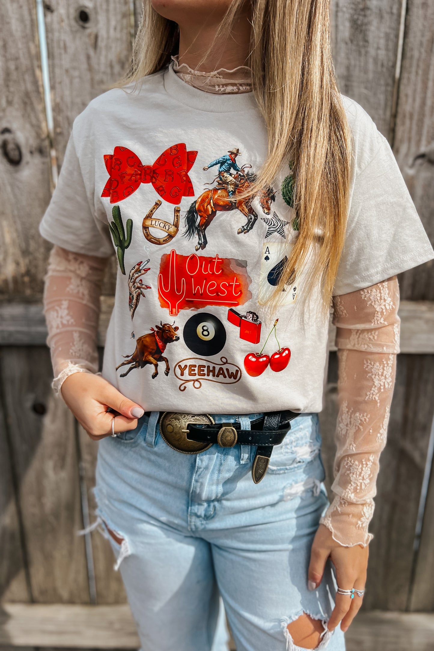 Out West Collage Top
