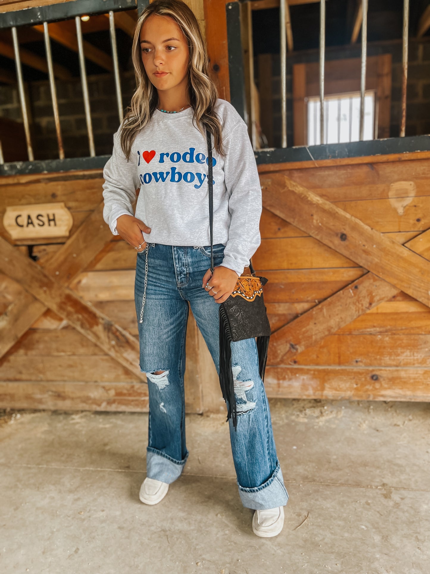 I Love Rodeo Cowboys Tee
