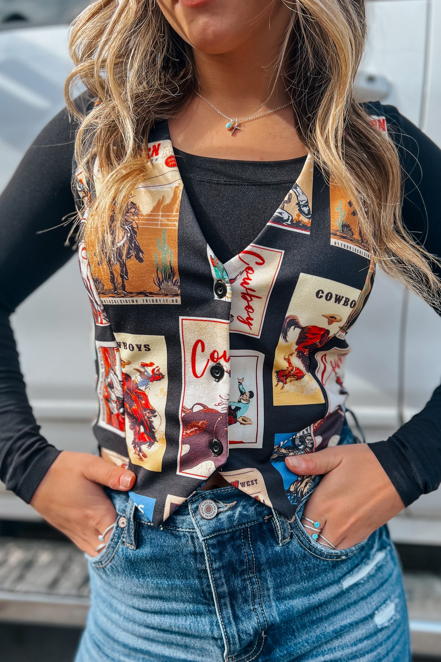 Cowboy Stamp Vest
