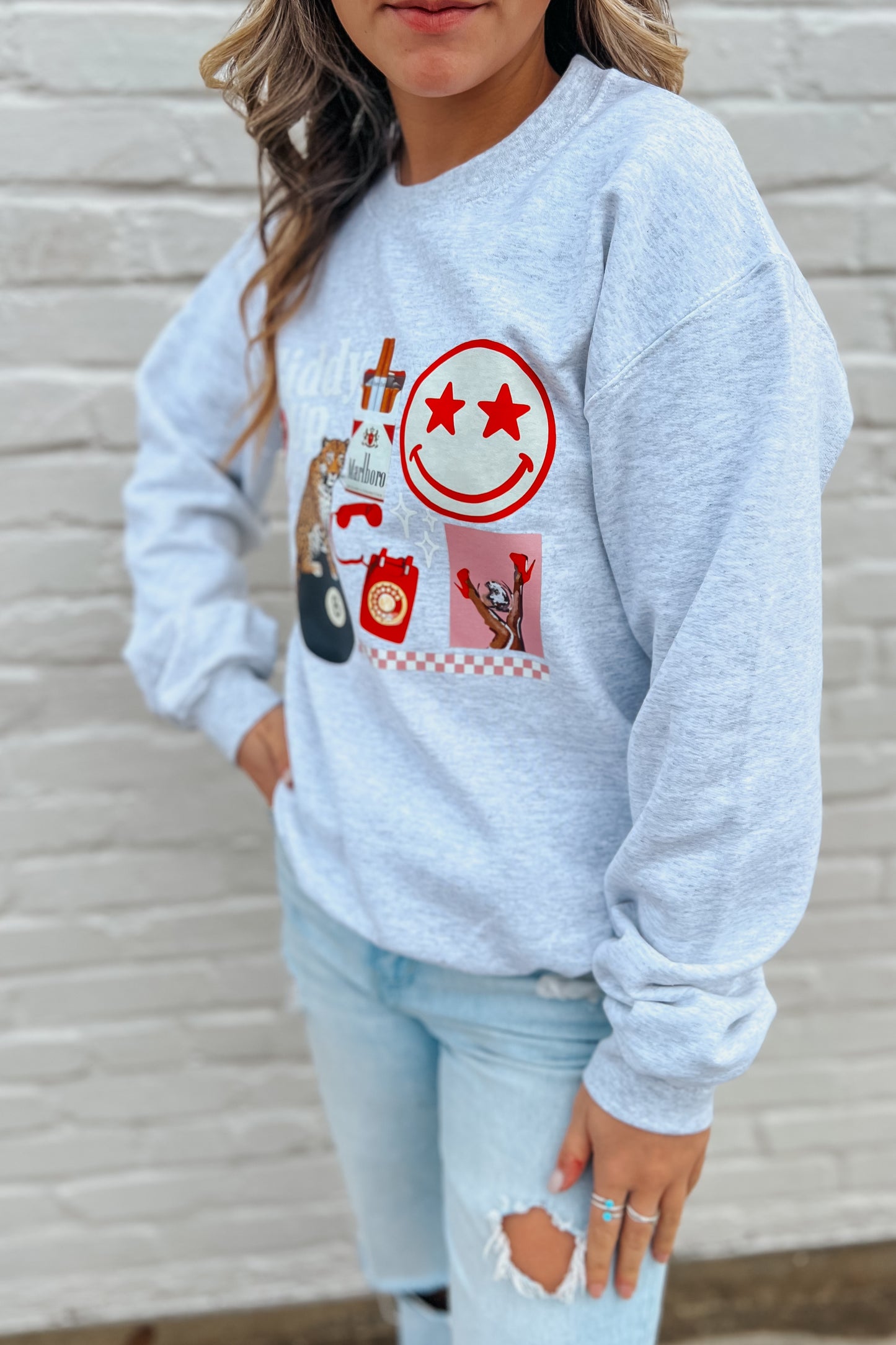 Giddy Up Collage Top