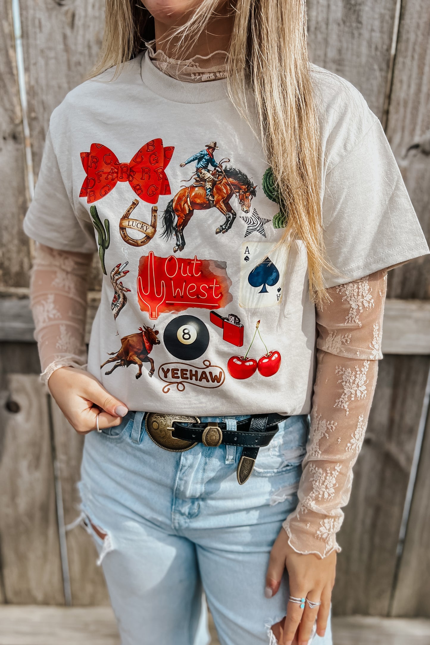 Out West Collage Top