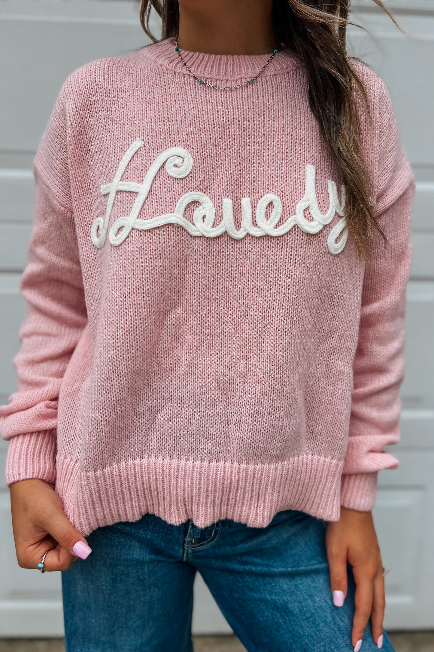 Pink Howdy Sweater