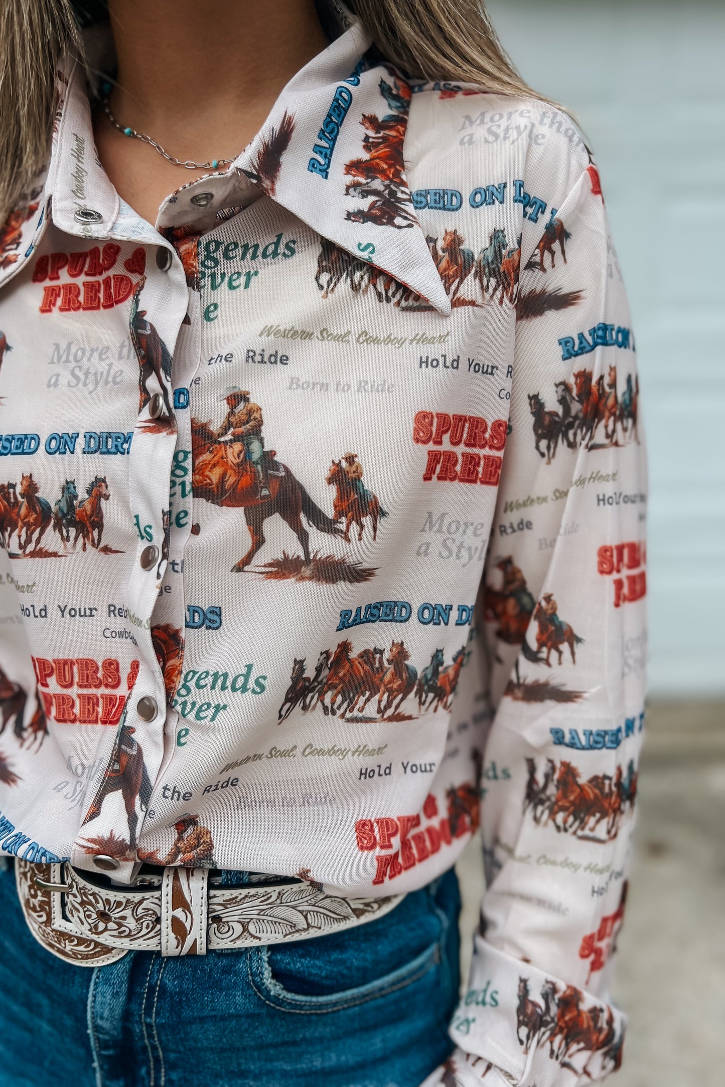 Spurs & Legends Button Up