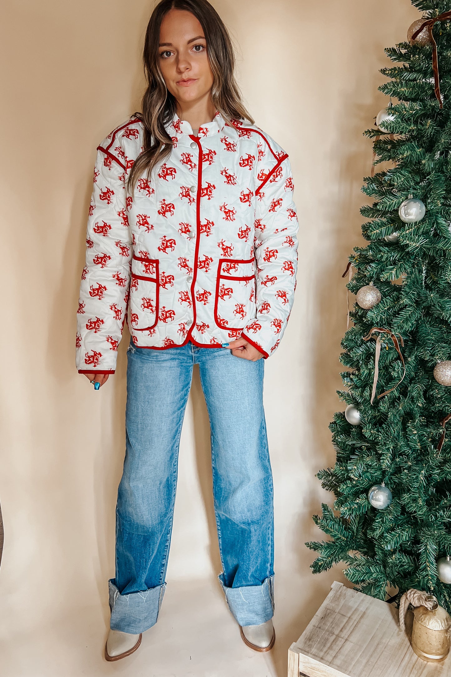 Rodeo Red Piping Trails Jacket