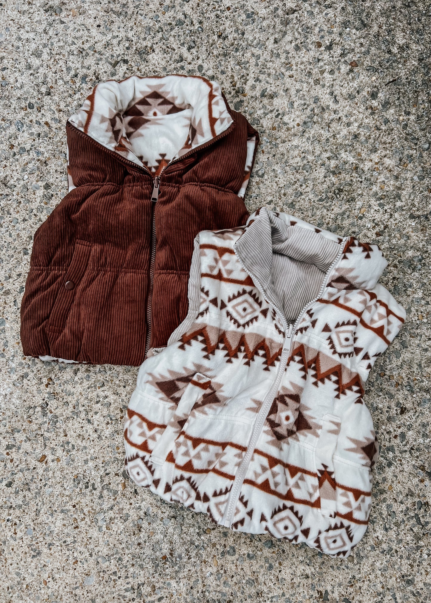 Montana Reversable Vest | Cream