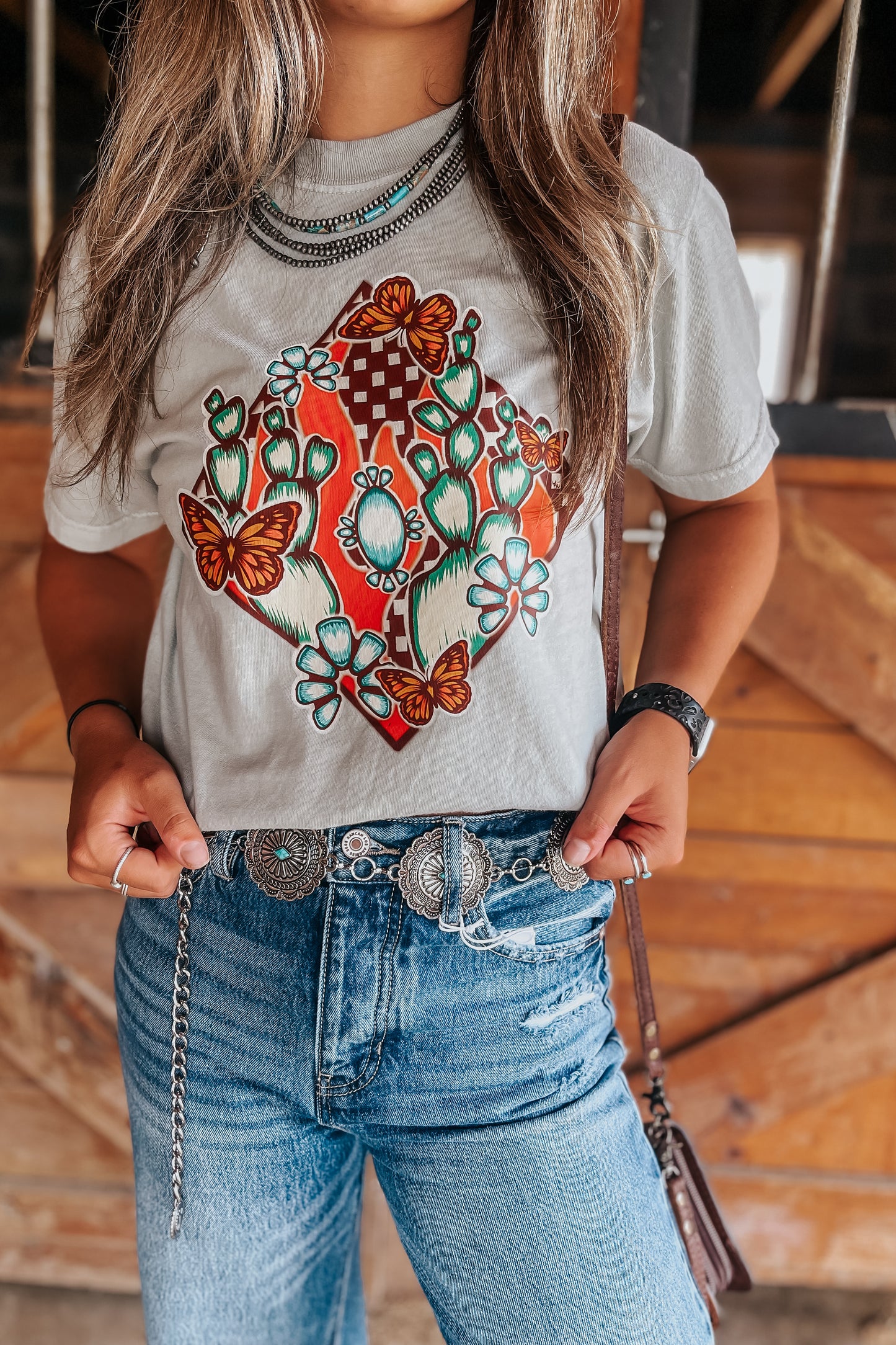 Checkered Flames Tee