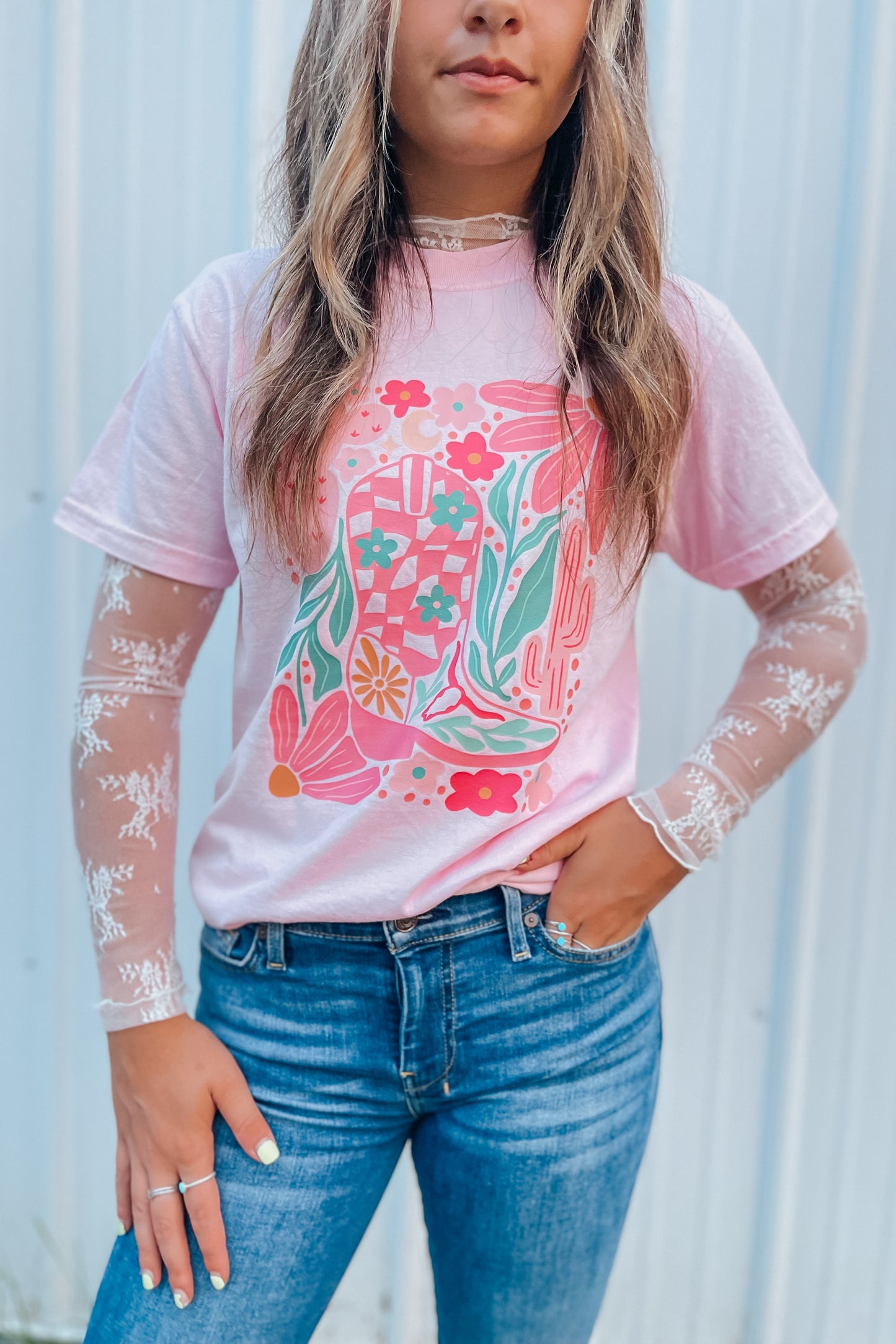 Groovy Cowgirl Graphic Tee