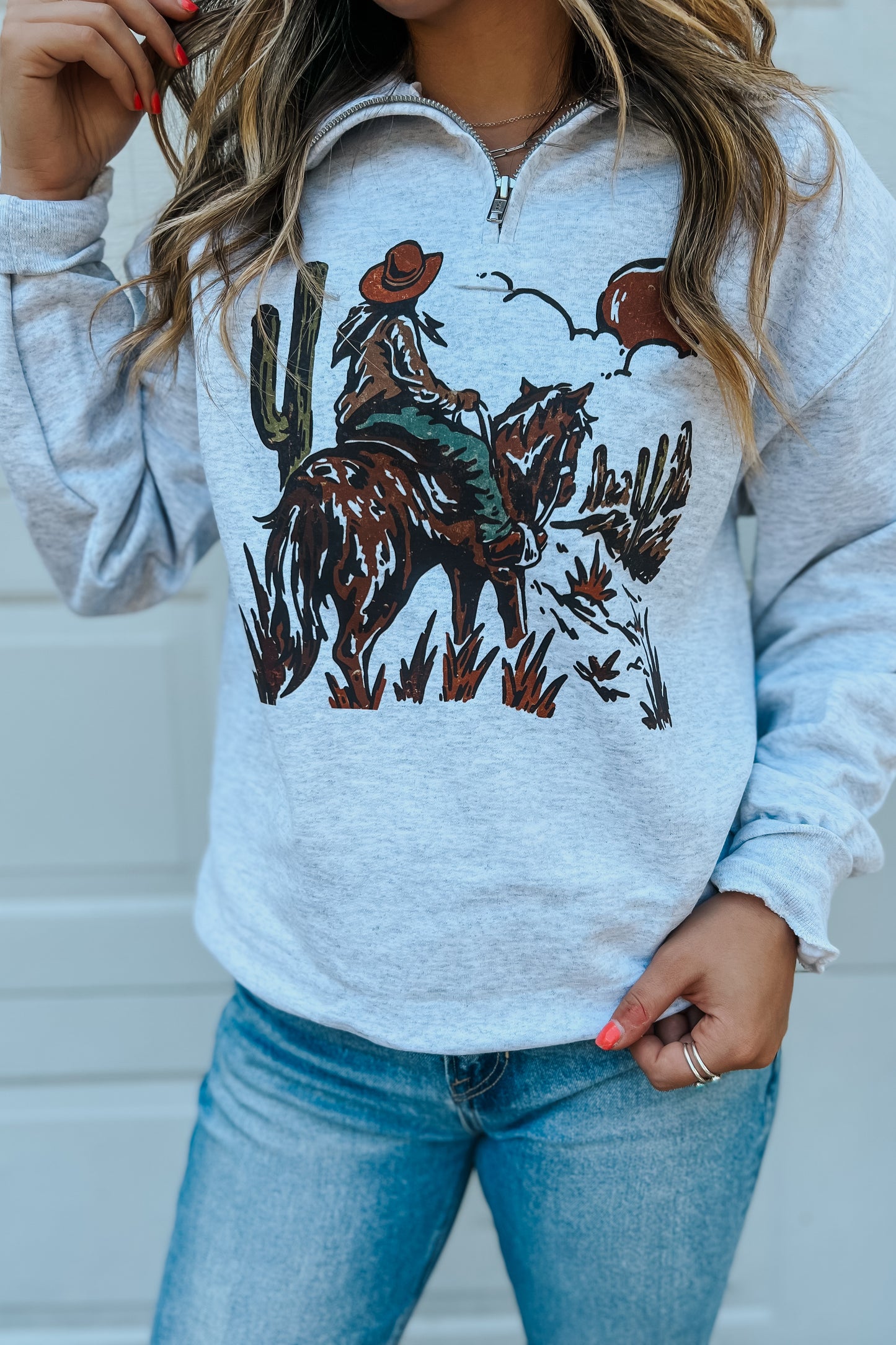 Desert Scene Quarter Zip