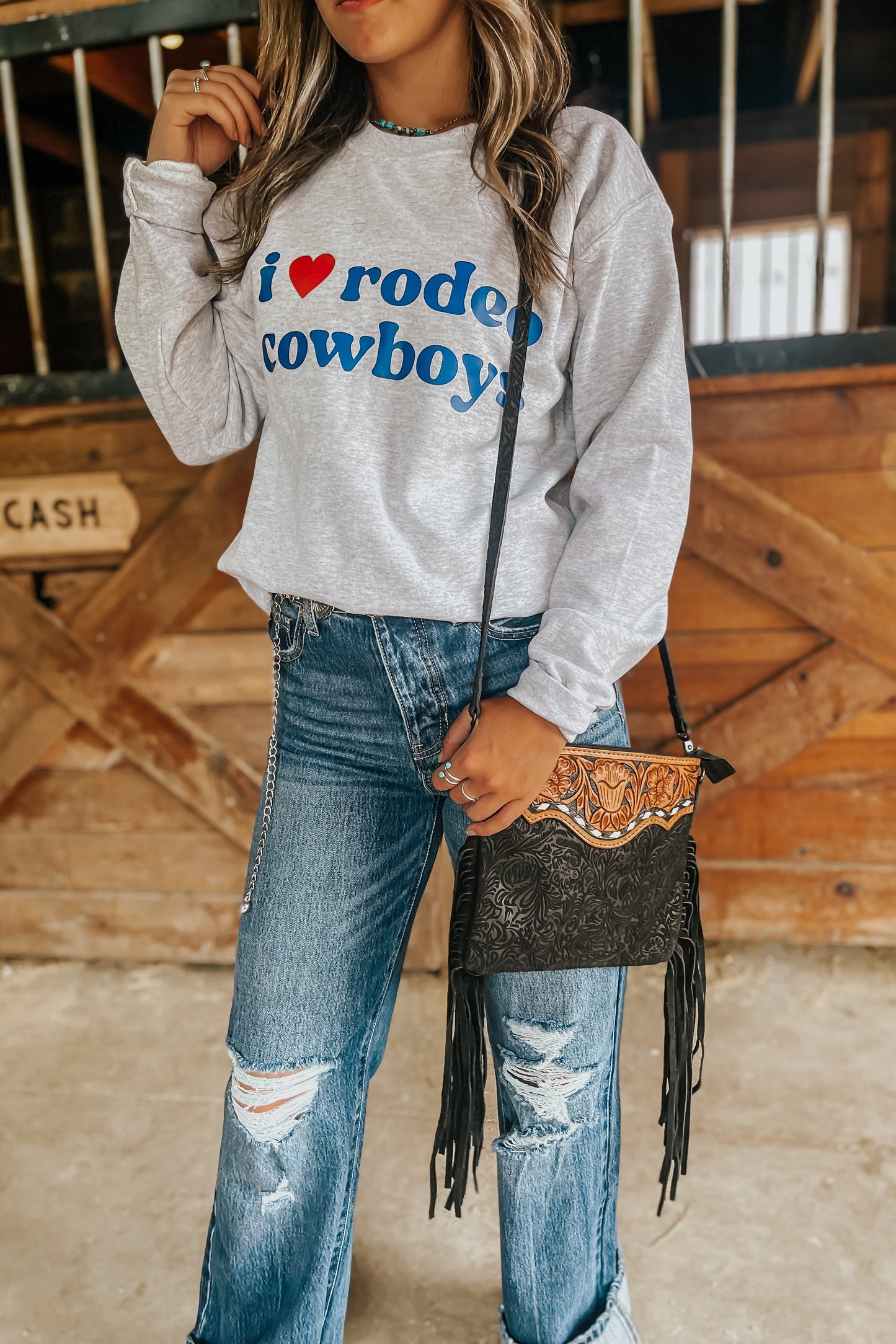 I Love Rodeo Cowboys Tee