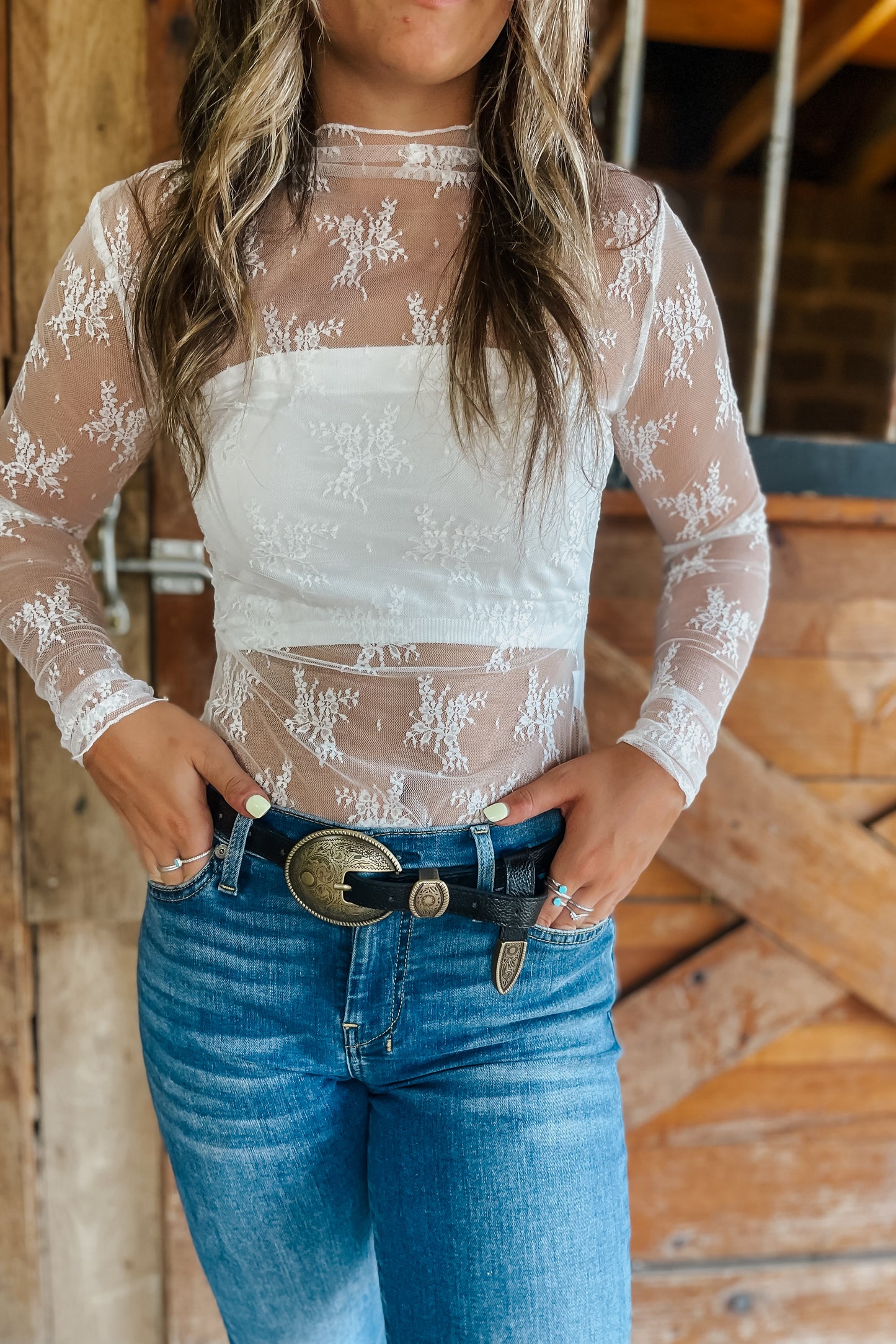 White Lace Top