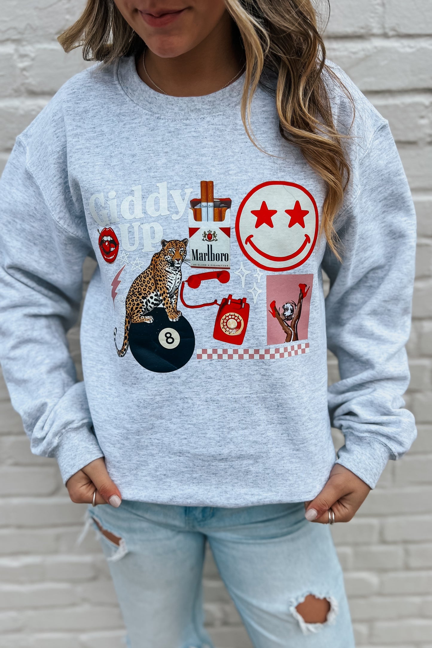 Giddy Up Collage Top
