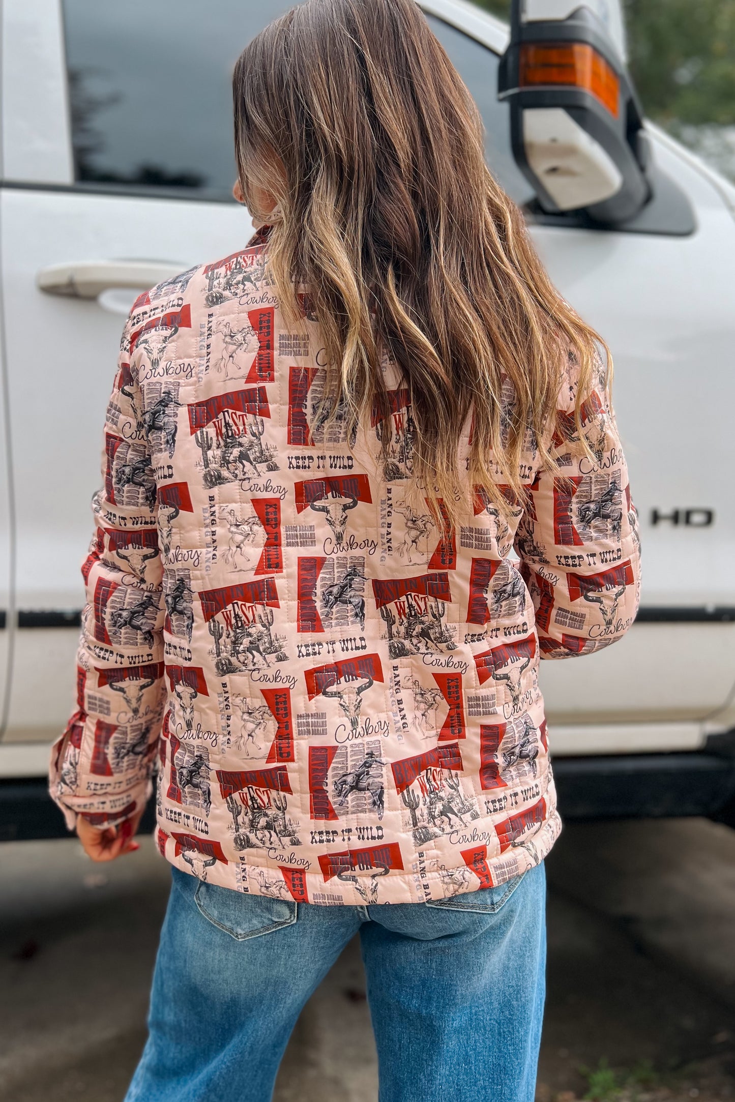Punchy Collage Quilted Jacket