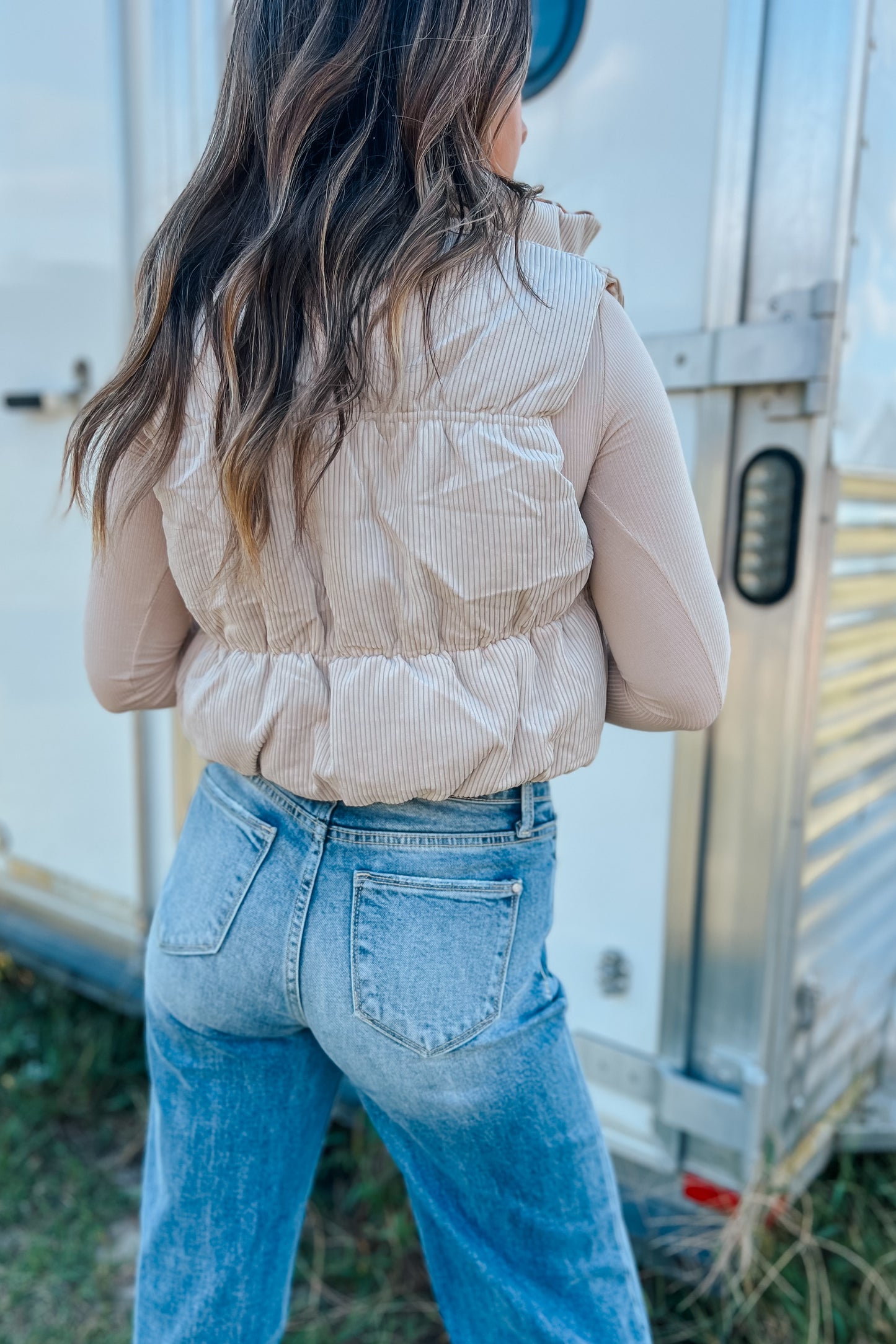 Montana Reversable Vest | Cream