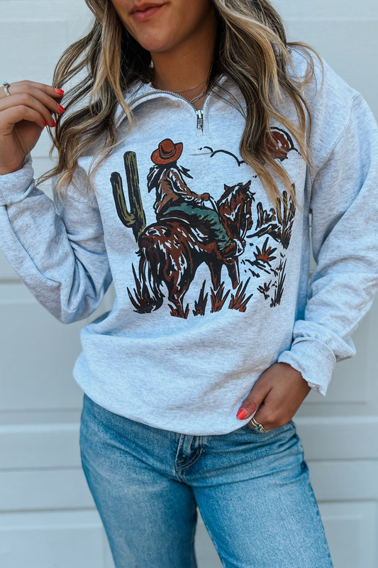 Desert Scene Quarter Zip