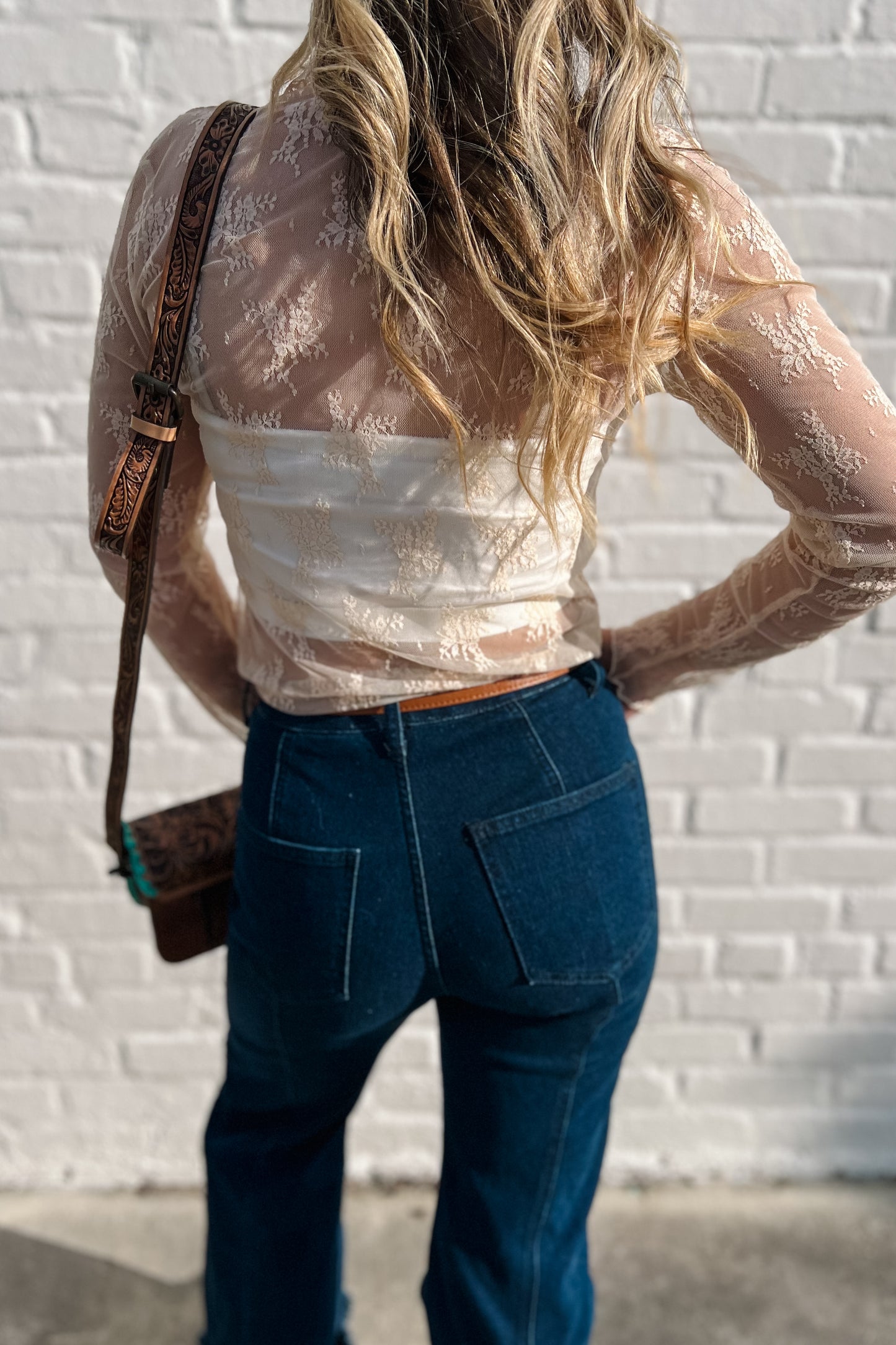 Lace Top | Nude