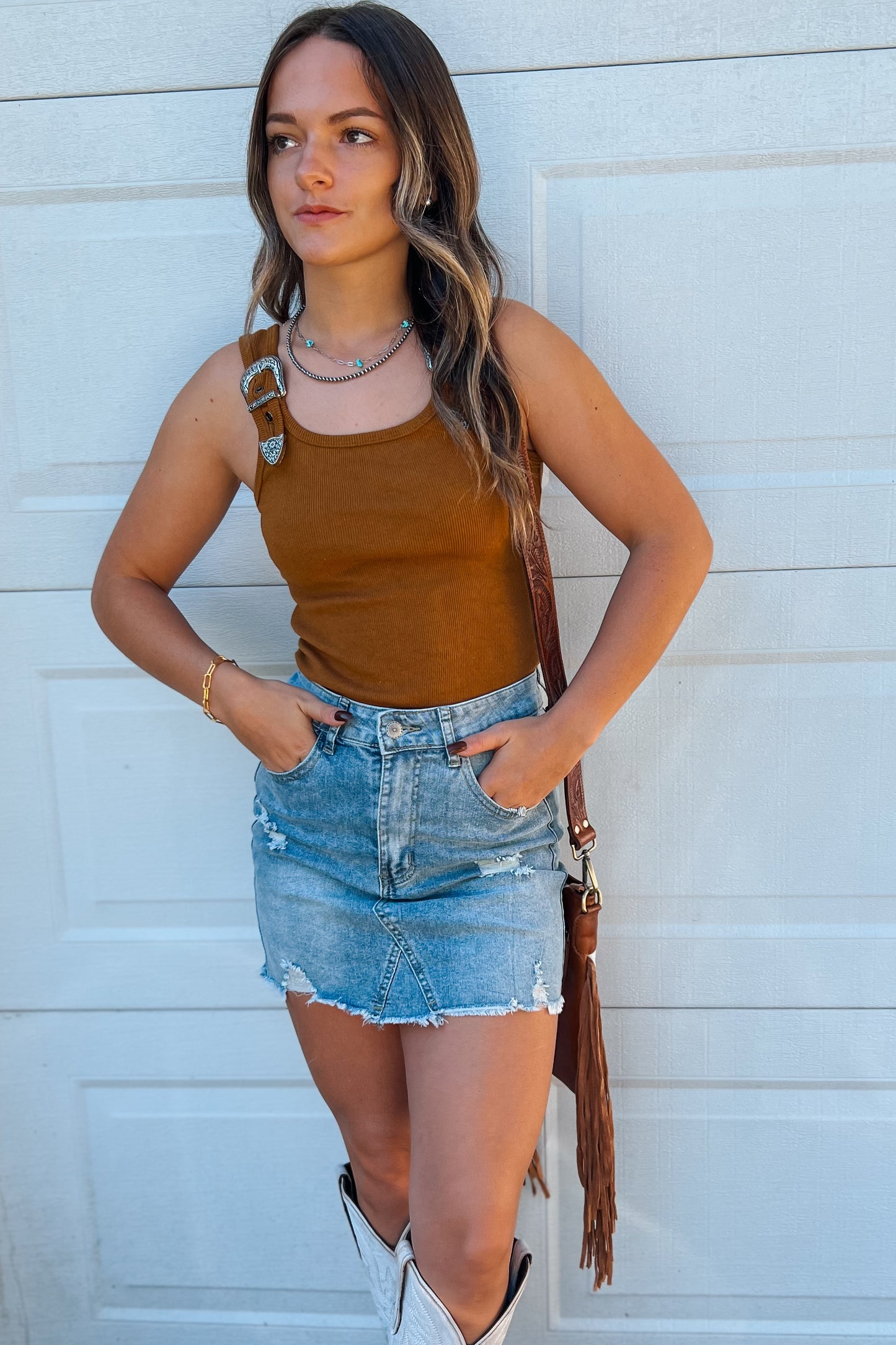 The Victoria Denim Skirt