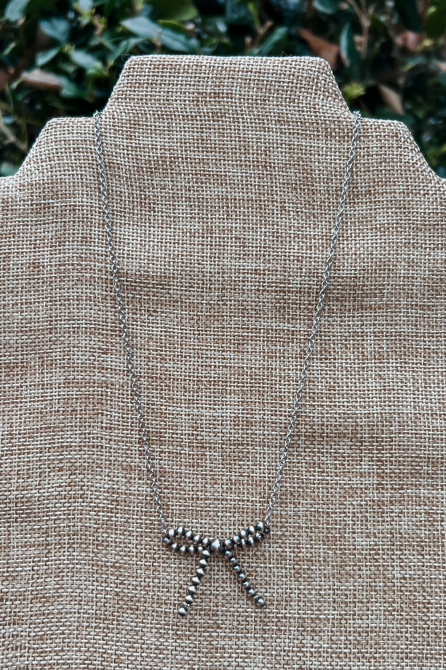 Sterling Bow Necklace