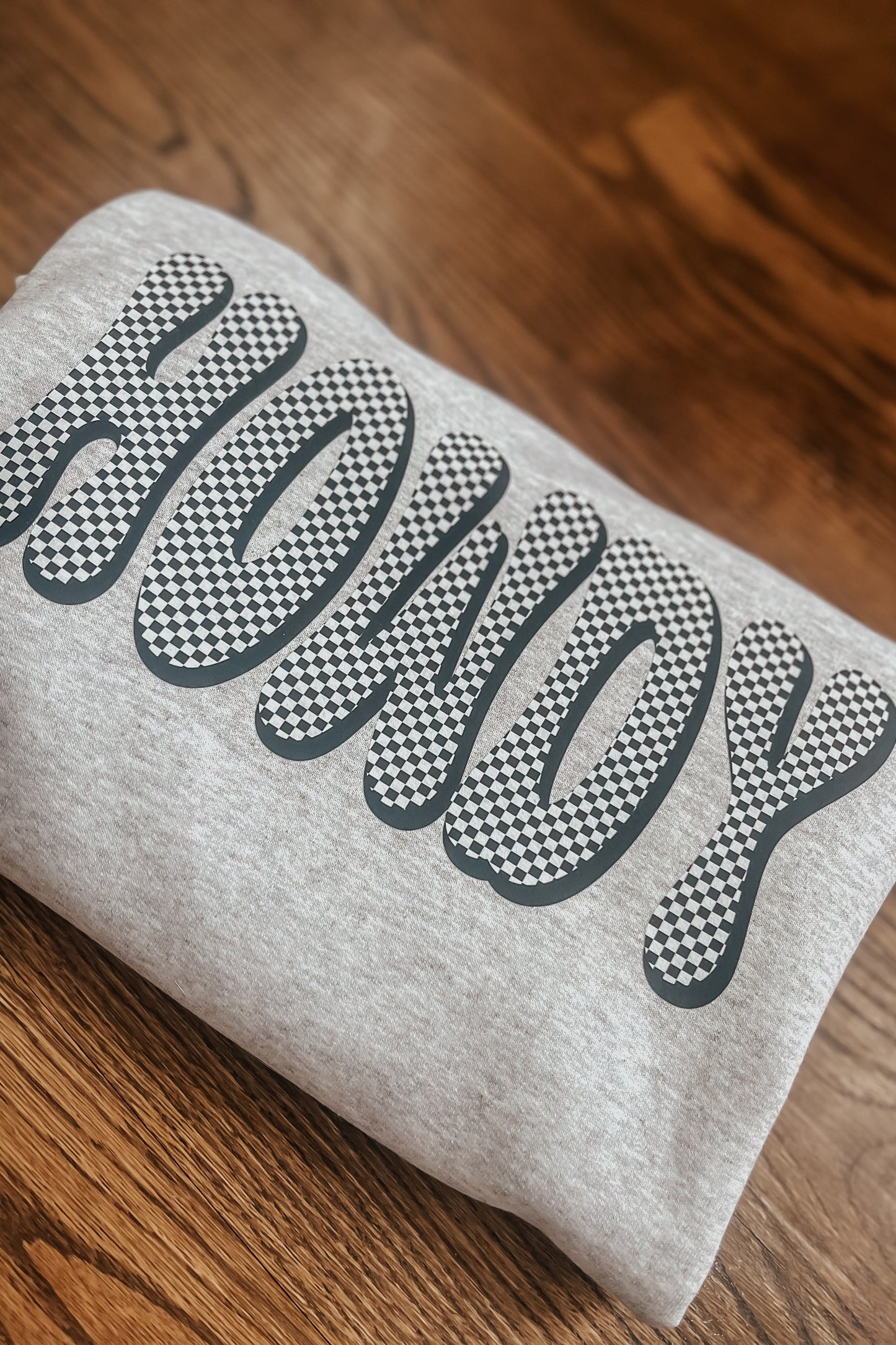 Checkered Howdy Crewneck