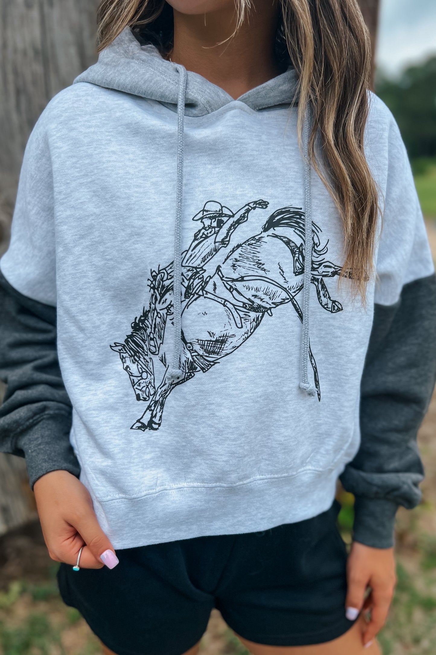 Tricolor Bucking Hoodie