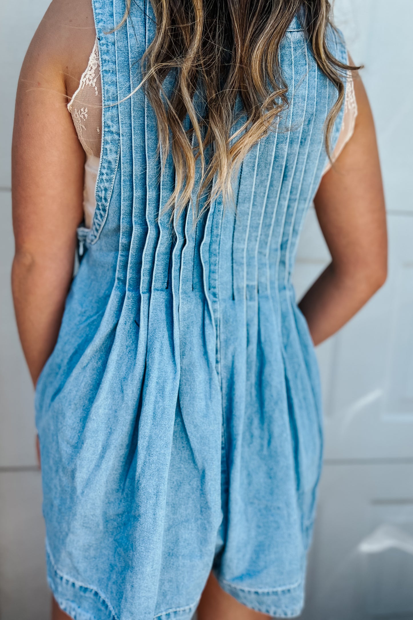 The Daisy Denim Romper