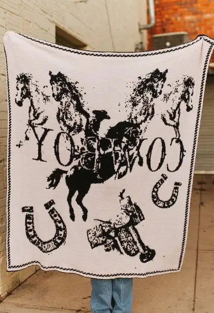 Cowboy Jacquard Blanket
