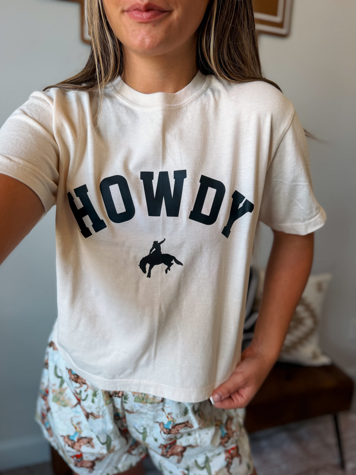 Howdy Tee | Cream