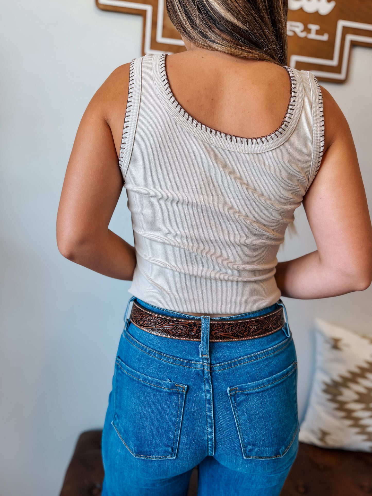 Horseshoe Stitch Tank Top