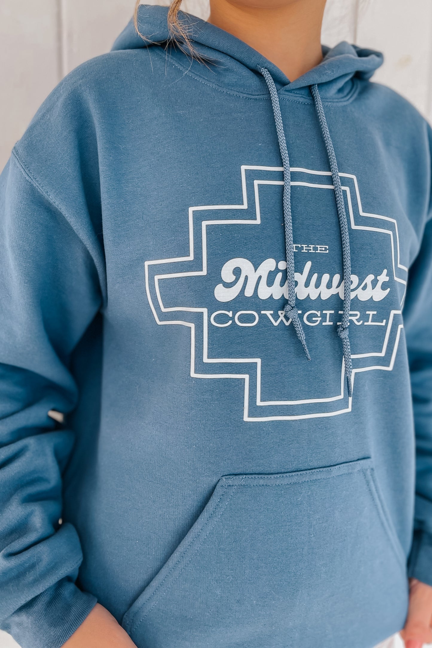 Midwest Cowgirl Hoodie | Indigo Blue
