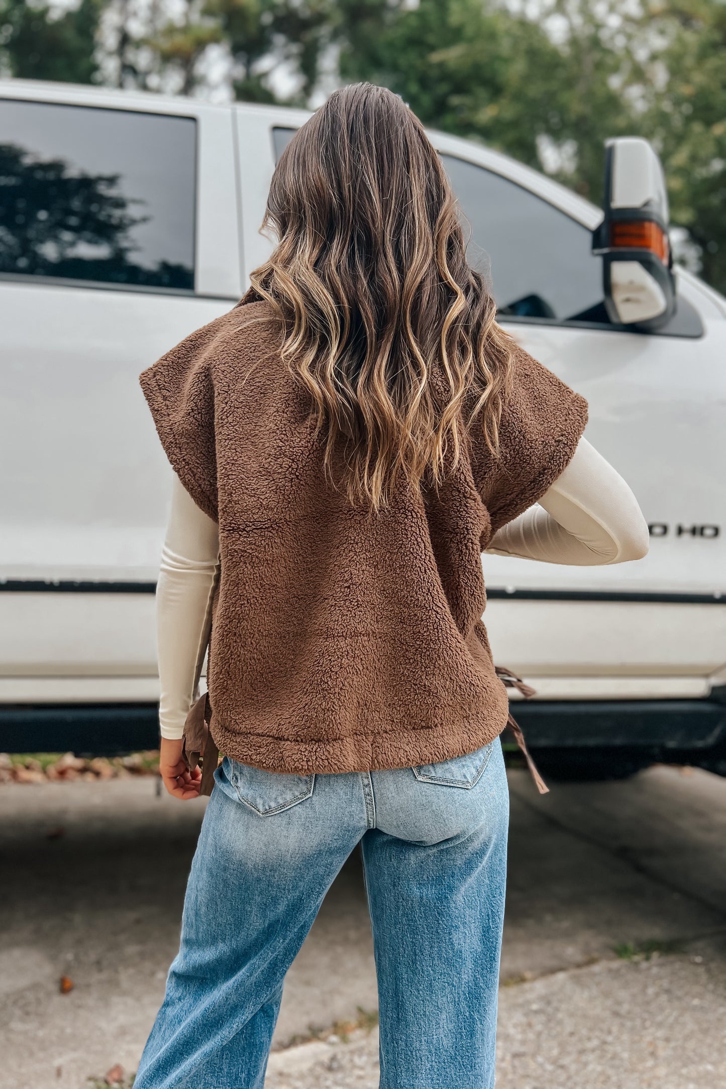 Brown Teddy Vest
