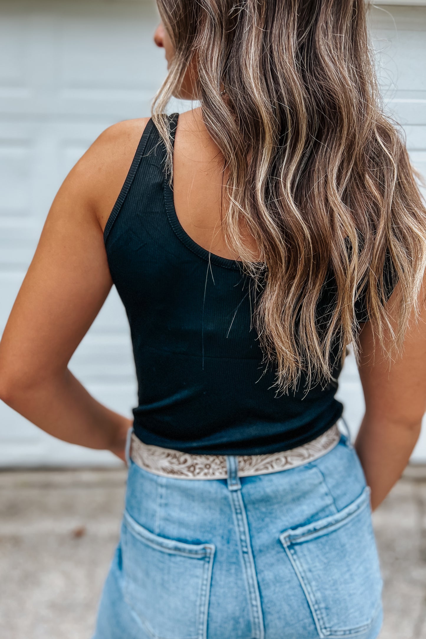 Black Buckle Tank