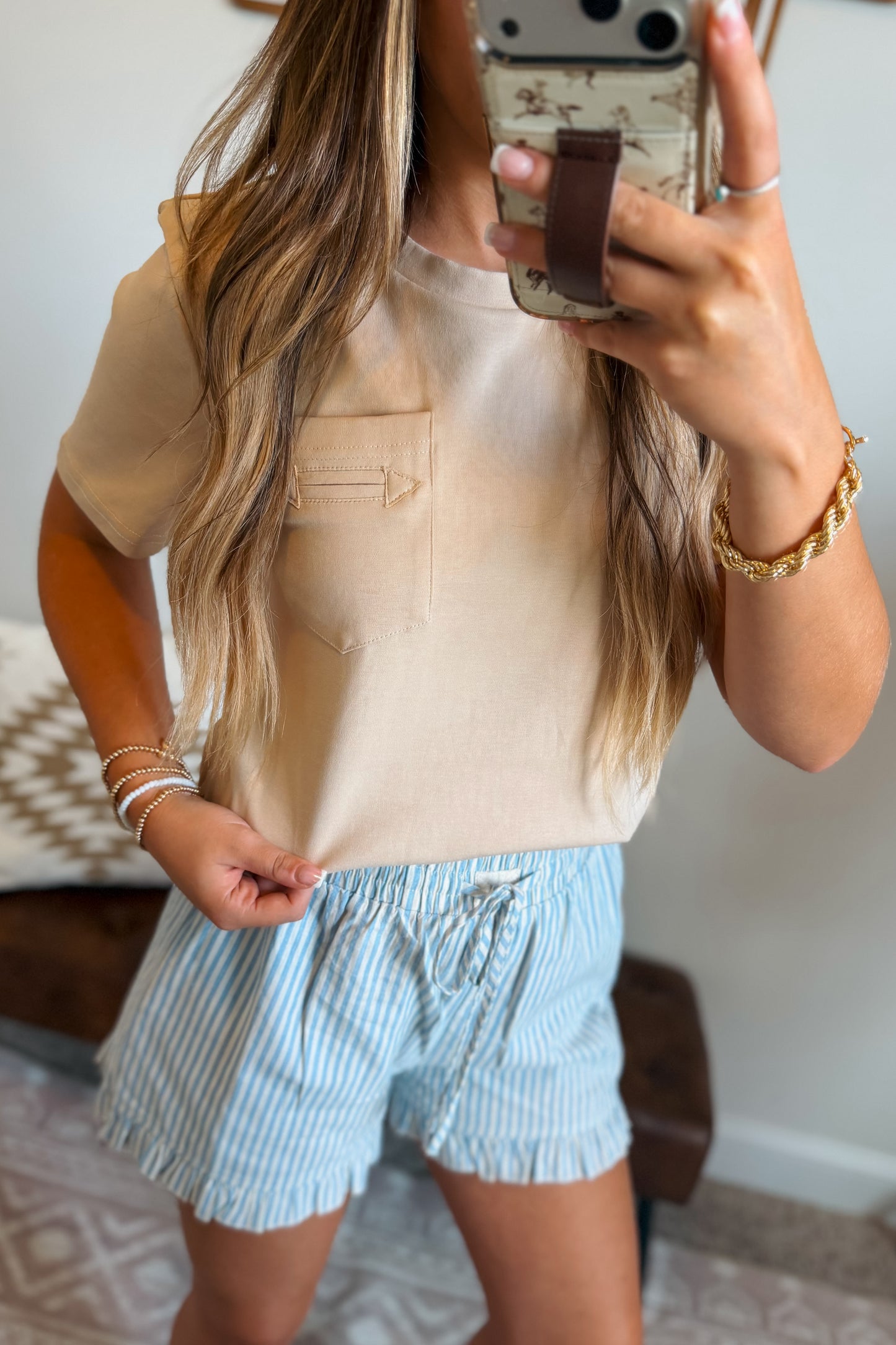 Arrow Pocket Tee | Khaki