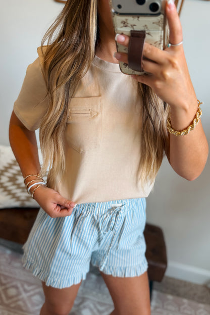 Arrow Pocket Tee | Khaki