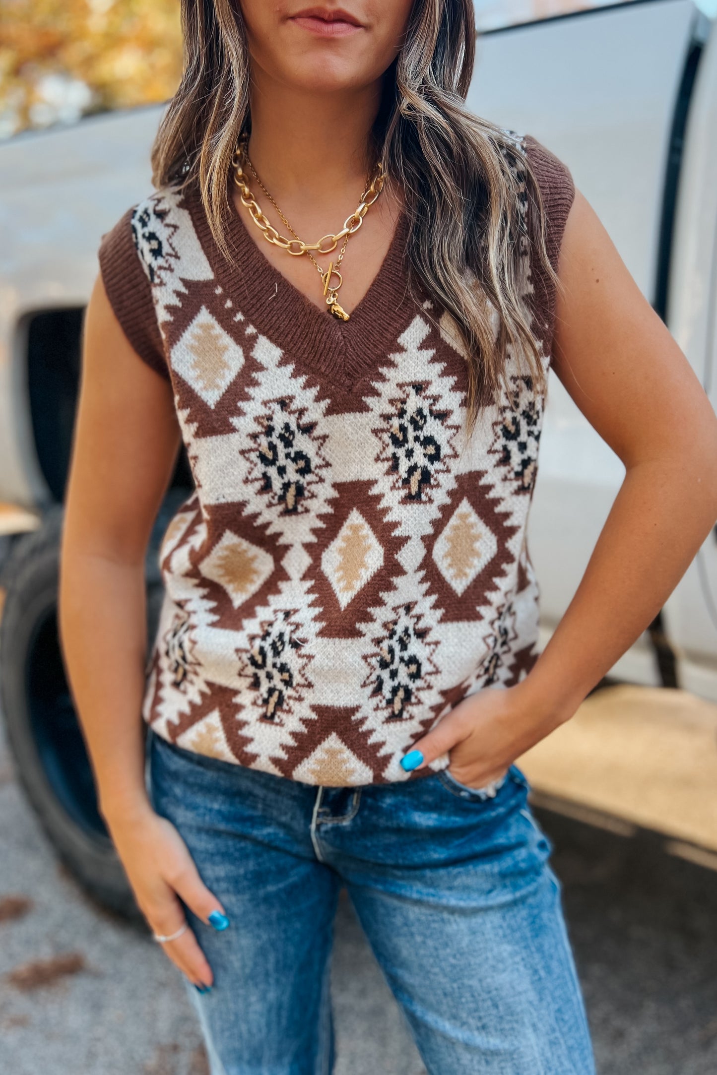 Ranch Dust Aztec Vest