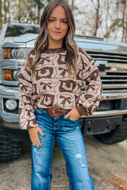 Mocha Cowgirl Sweater