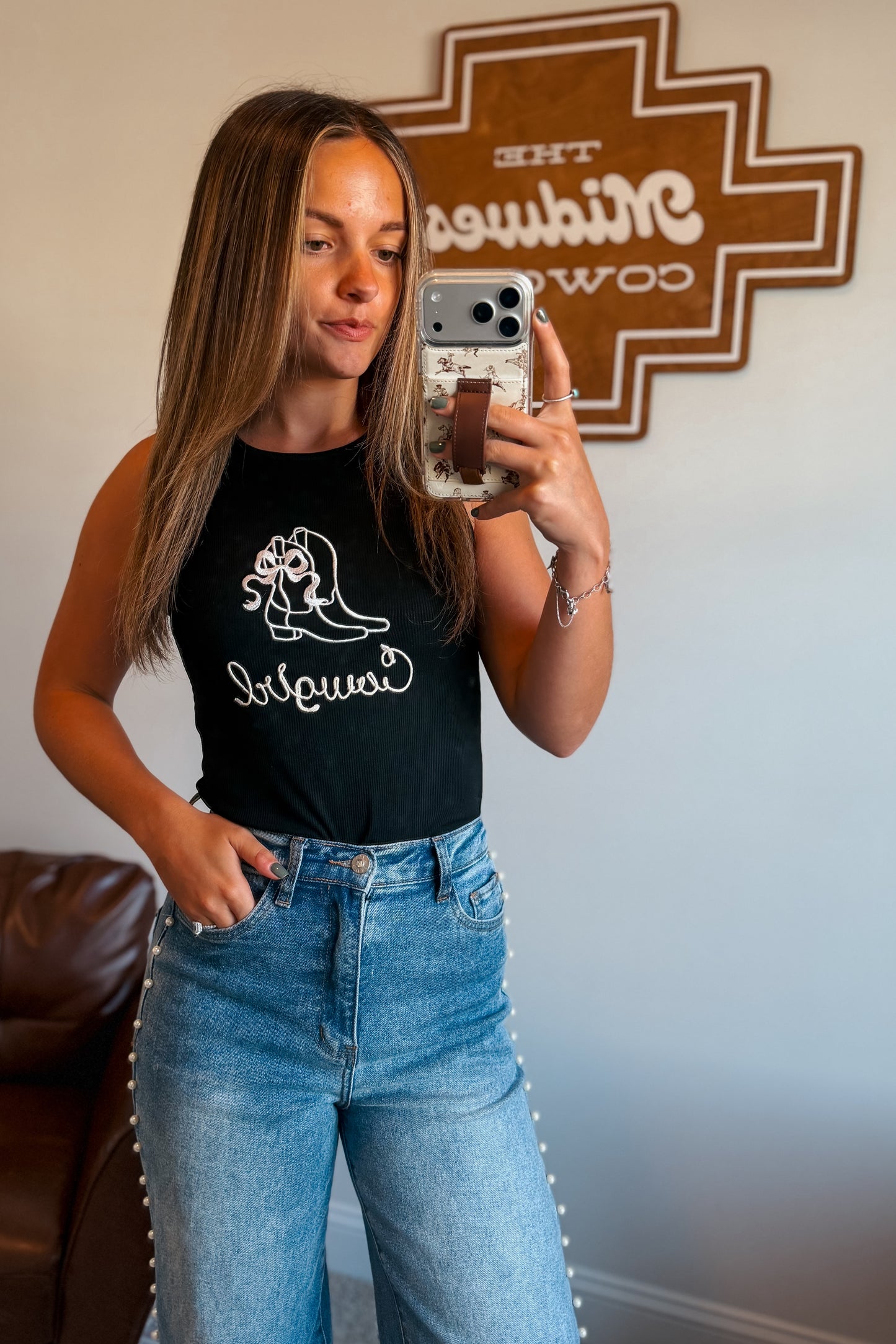 Cowgirl Boot Tank Top