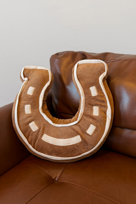 Lucky U Pillow | Saddle