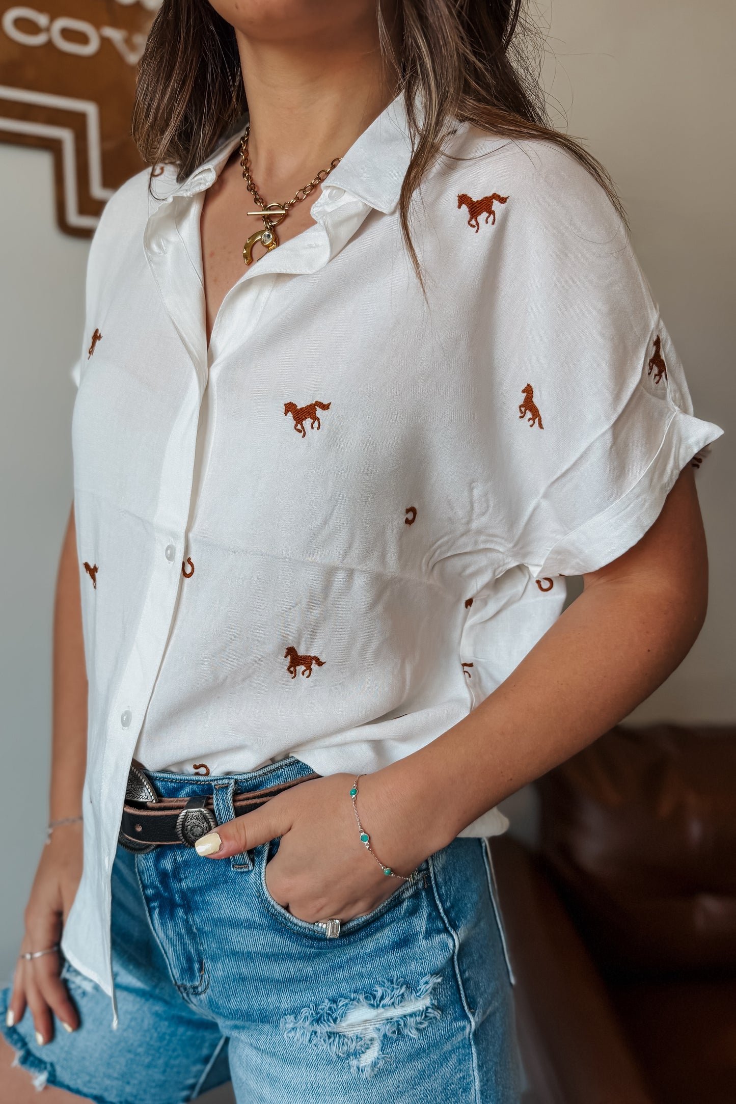 The Wild & Lucky Brown Blouse