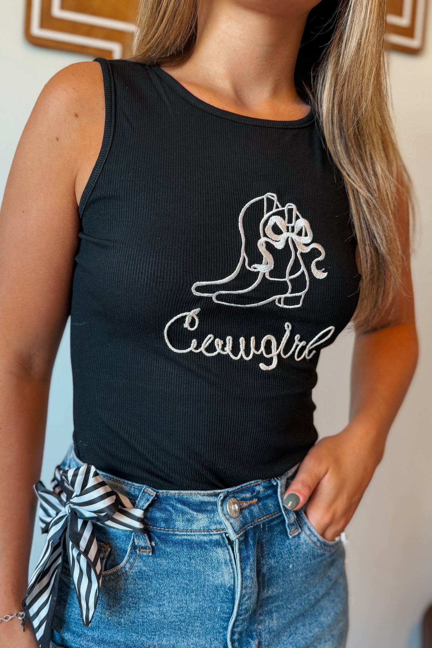 Cowgirl Boot Tank Top