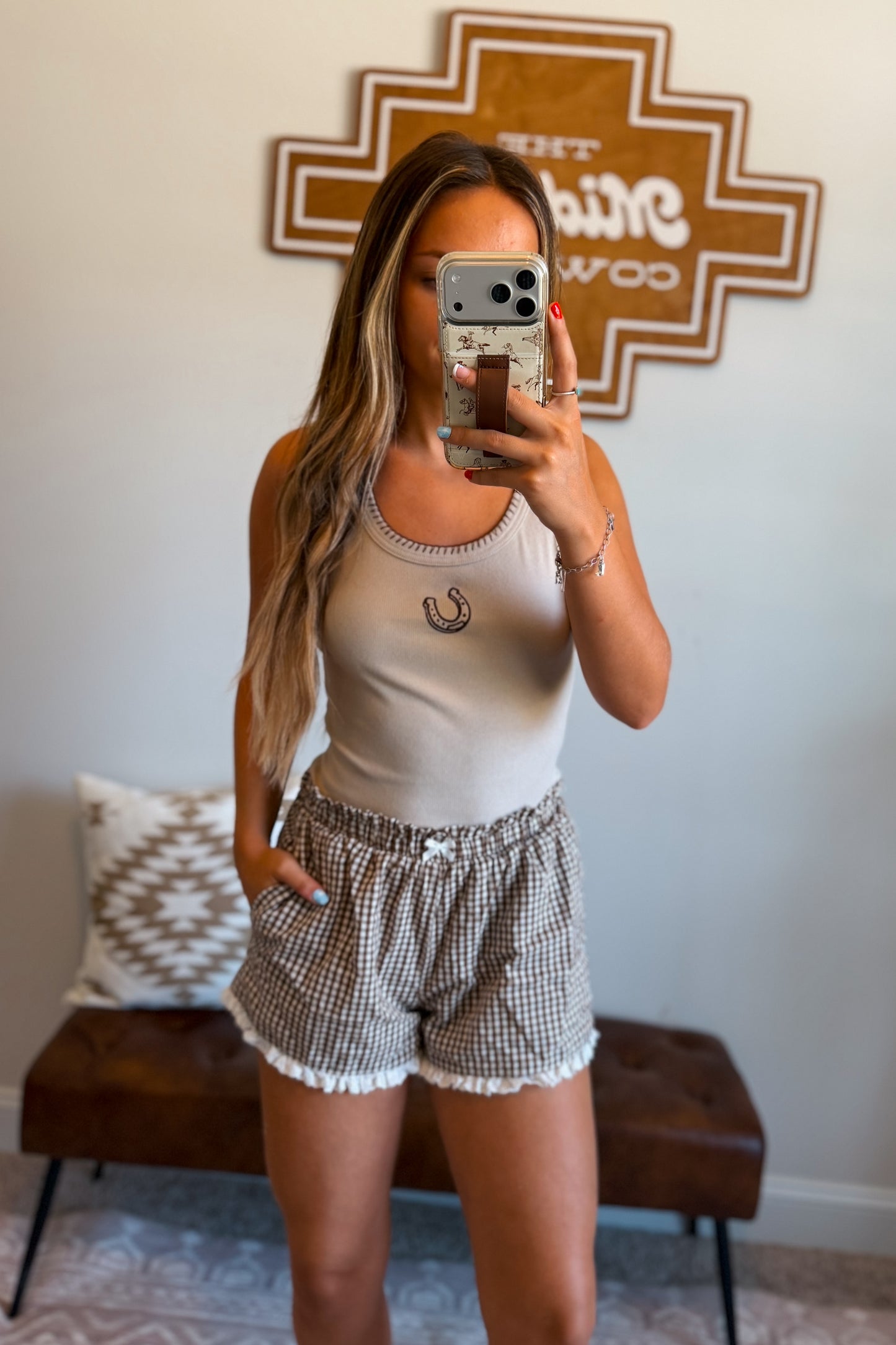 Horseshoe Stitch Tank Top