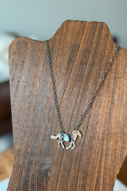 Dry Creek Horse Pendant Necklace