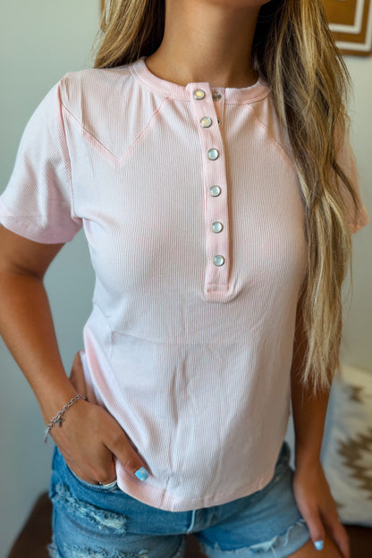 Yoakum Tee | Pink