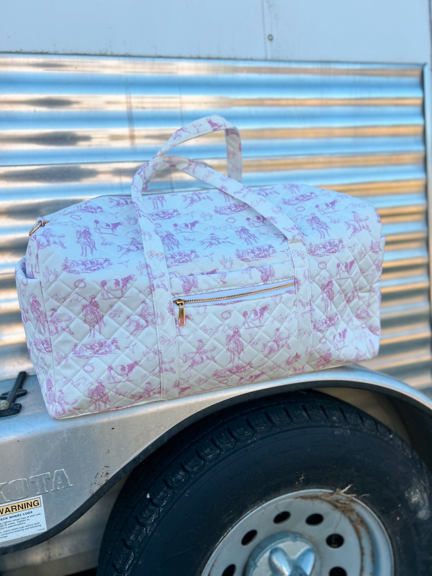 Pink Cowgirl Duffle Bag