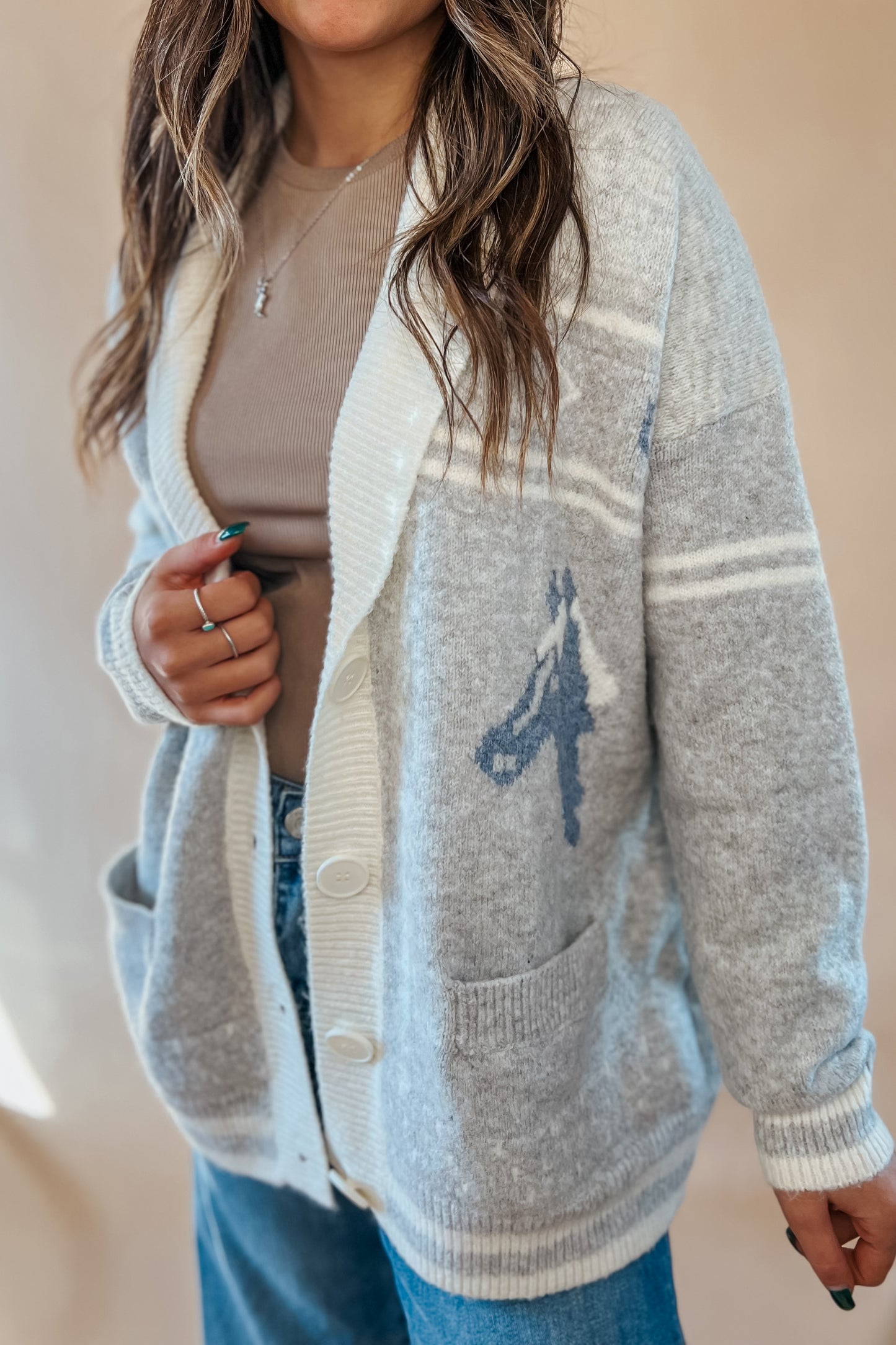 Grey Horse Cardigan