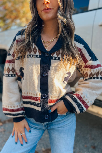 Wild Stallion Cream Cardigan