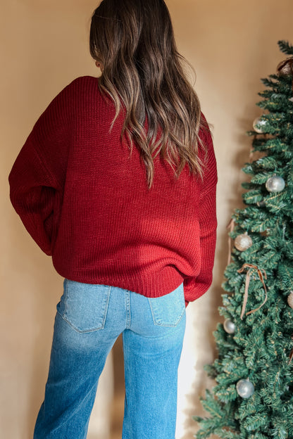 Horsin’ Around Sweater | Maroon