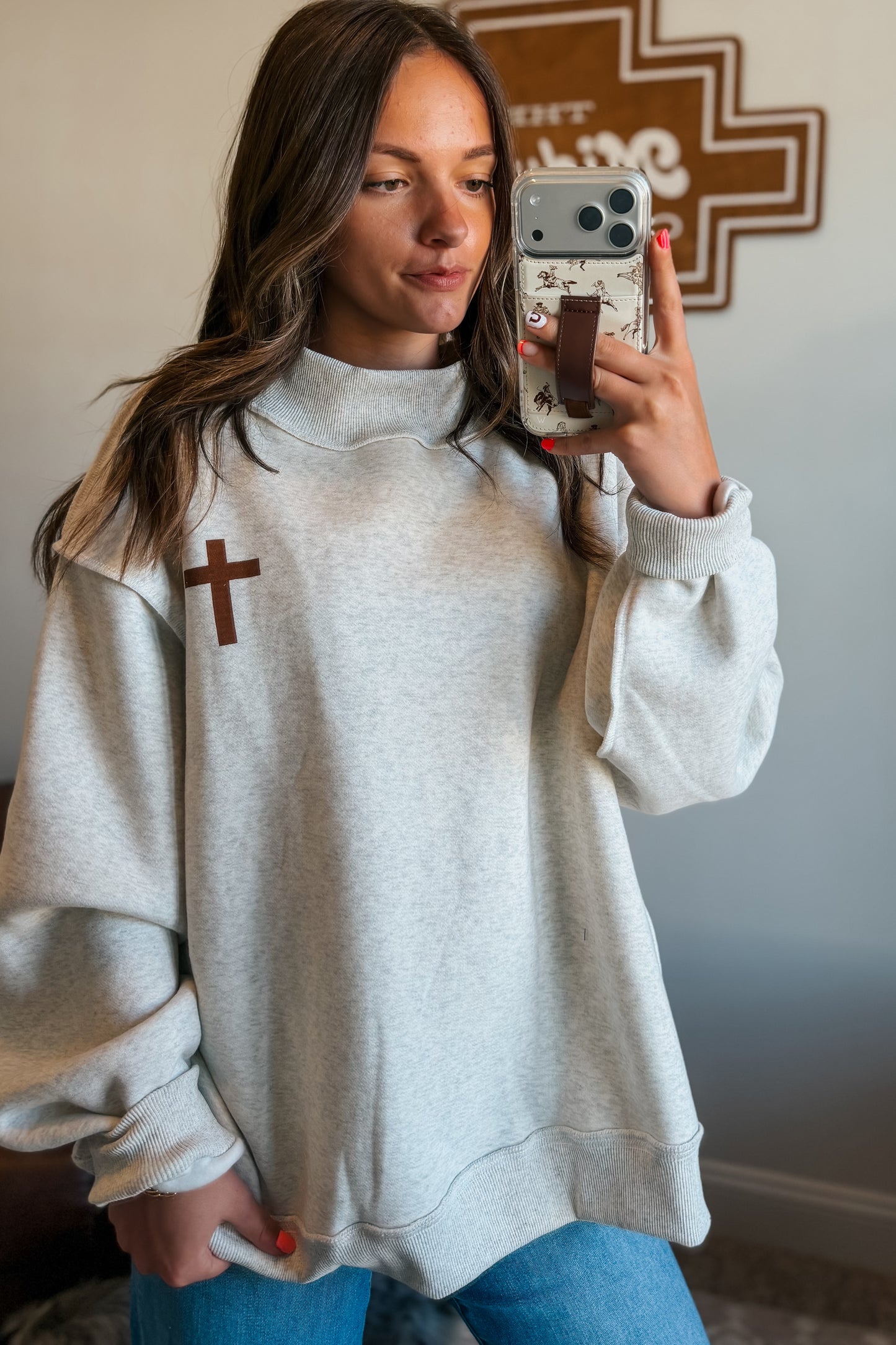 Jesus Saves Reversible Sweatshirt
