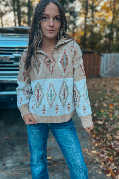 Cattle Drive Aztec Sweater