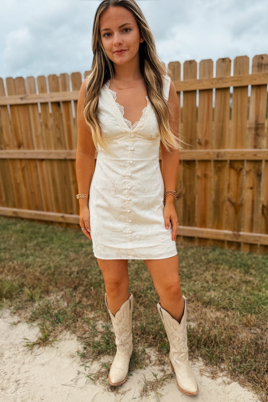 Julia Mini Dress | Ivory
