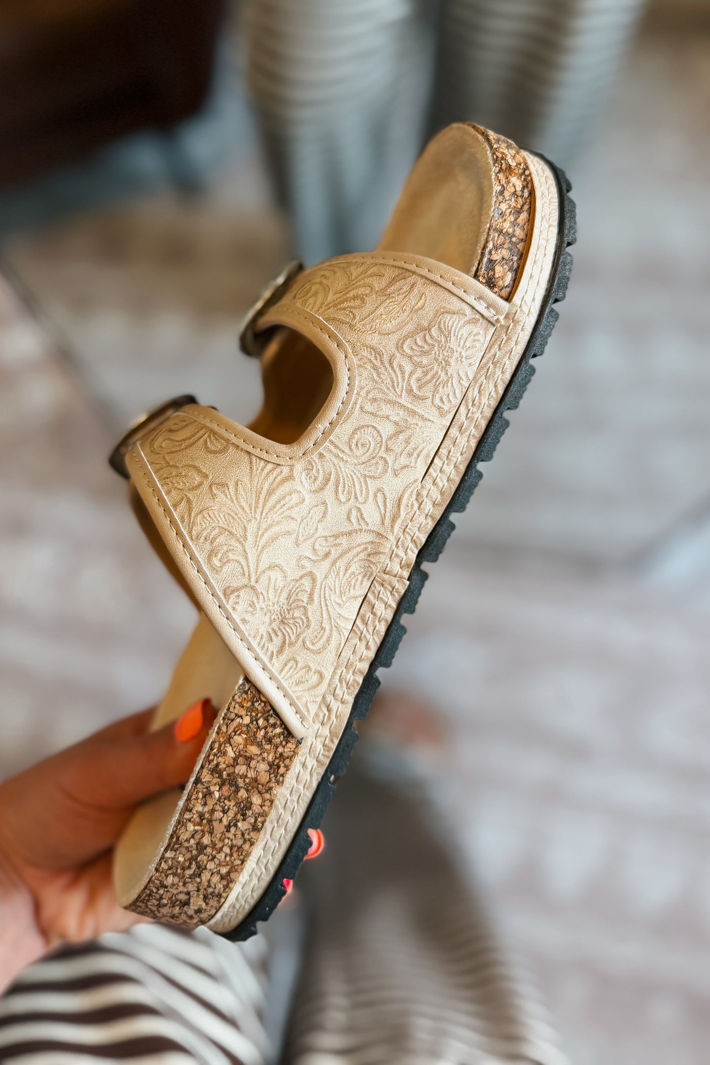 Western Morgan Sandal | Cream