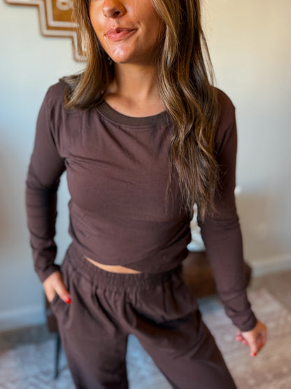 Travel Day Lounge Set | Brown